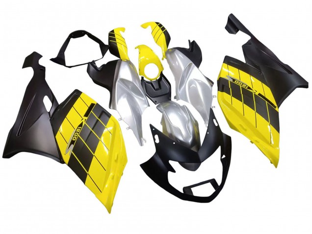 2005-2010 BMW K1200S Motorcycle Fairings - Yellow Silver Matte Black Canada Suppliers