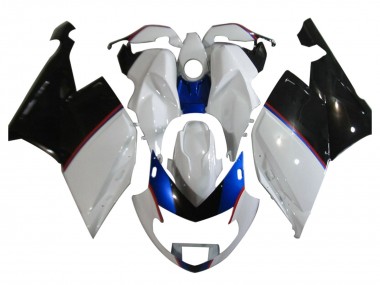 2005-2010 BMW K1200S Motorcycle Fairings - White Blue Glossy Black Canada Suppliers