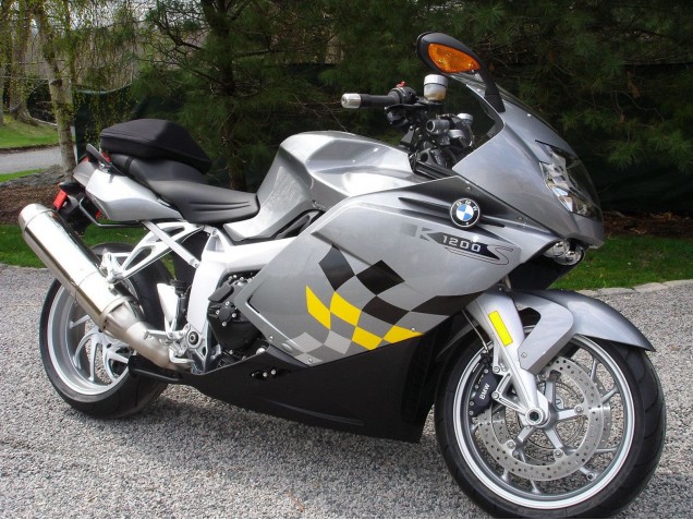 2005-2010 BMW K1200S Motorcycle Fairing - Silver Yellow Black Canada Suppliers