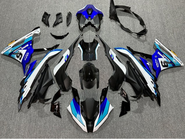 2023-2024 BMW S1000RR Motorcycle Fairings - White Blue Matte Black Motul Canada Suppliers