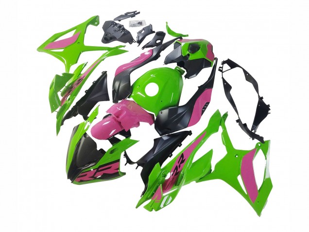 2023-2024 BMW S1000RR Motorcycle Fairings - Pink Green Black Canada Suppliers