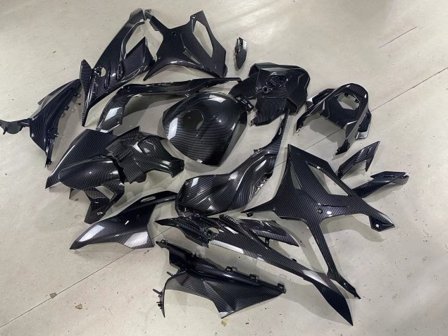 2023-2024 BMW S1000RR Motorcycle Fairings - Glossy Black Carbon Fiber Canada Suppliers