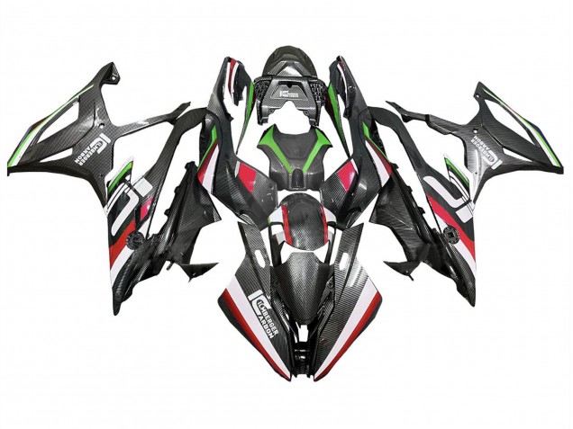 2019-2022 BMW S1000RR Motorcycle Fairings - Black Red Green Carbon Fiber Canada Suppliers