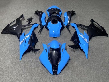 2019-2022 BMW S1000RR Motorcycle Fairings - Blue Black Carbon Fiber Canada Suppliers