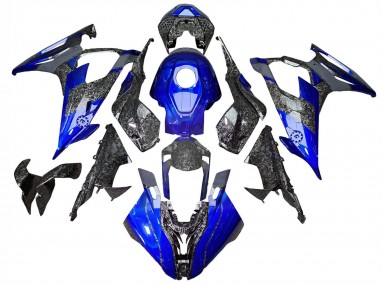 2019-2022 BMW S1000RR Motorcycle Fairings - Blue Forged Carbon Fiber Canada Suppliers