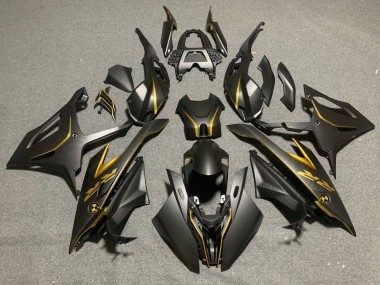 2019-2022 BMW S1000RR Motorcycle Fairings - Black Gold Carbon Fiber Canada Suppliers