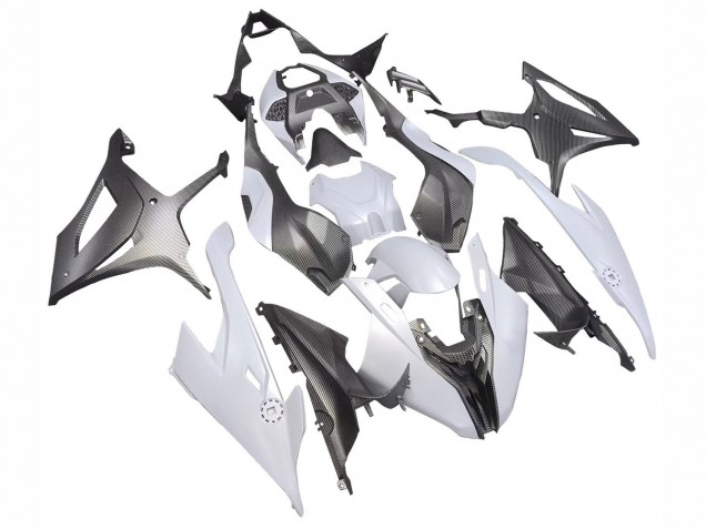 2019-2022 BMW S1000RR Motorcycle Fairings - Grey Black Carbon Fiber Canada Suppliers