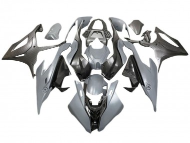 2019-2022 BMW S1000RR Motorcycle Fairings - Grey Black Carbon Fiber Canada Suppliers