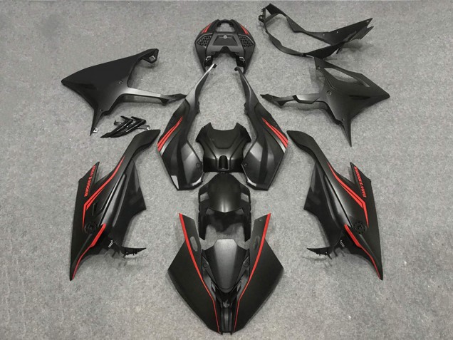 2019-2022 BMW S1000RR Motorcycle Fairings - Matte Black Red Canada Suppliers