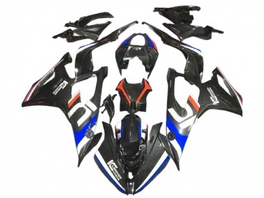 2019-2022 BMW S1000RR Motorcycle Fairings - Black White Blue Carbon Fiber Canada Suppliers