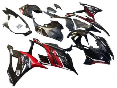 2019-2022 BMW S1000RR Motorcycle Fairings - Black Dark Red Canada Suppliers