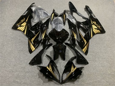 2017-2018 BMW S1000RR Motorcycle Fairings - Gold Glossy Black Canada Suppliers