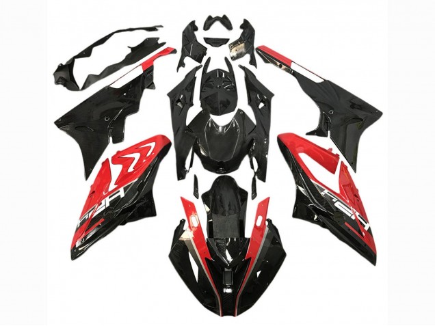2017-2018 BMW S1000RR Motorcycle Fairings - Red Glossy Black Canada Suppliers