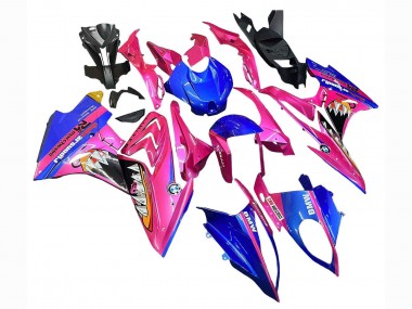 2017-2018 BMW S1000RR Motorcycle Fairings - Pink Blue Yellow Shark Canada Suppliers