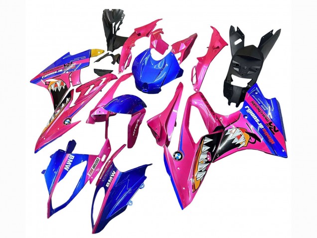 2017-2018 BMW S1000RR Motorcycle Fairings - Pink Blue Yellow Shark Canada Suppliers