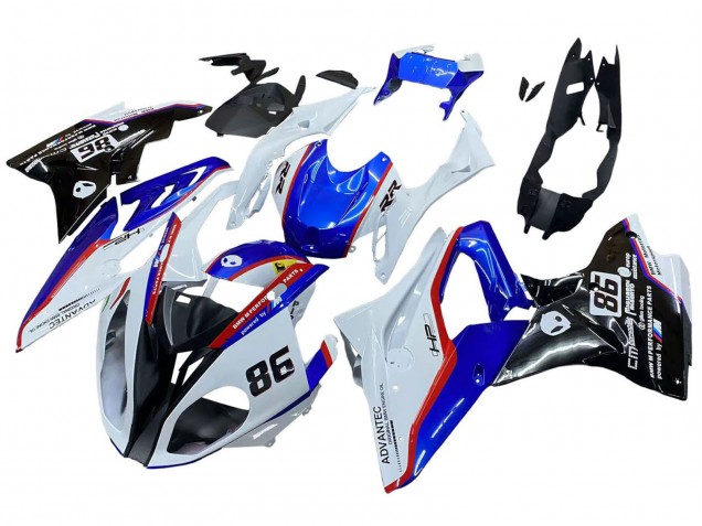 2017-2018 BMW S1000RR Bike Fairings - White Blue Red Glossy Black Canada Suppliers