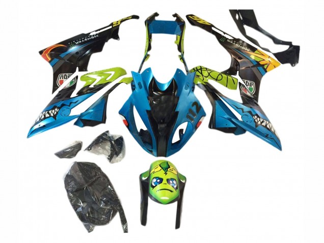 2017-2018 BMW S1000RR Motorcycle Fairings - Blue Yellow Shark Canada Suppliers