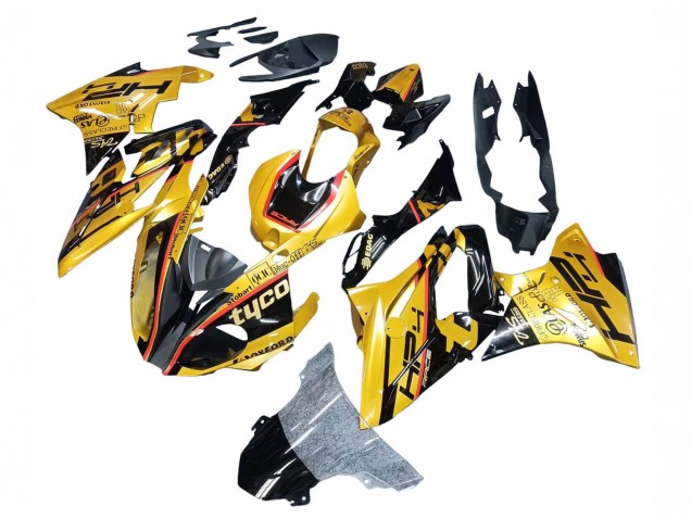 2017-2018 BMW S1000RR Motorcycle Fairings - Gold Black Tyco Canada Suppliers