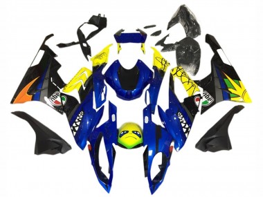 2015-2016 BMW S1000RR Motorcycle Fairing - Yellow Blue Black Shark Canada Suppliers