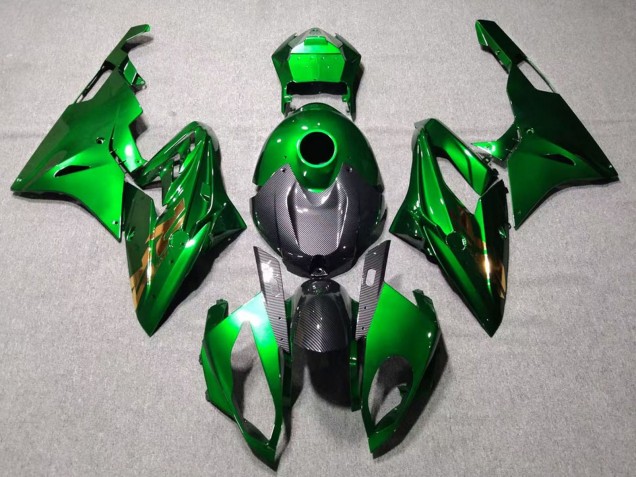 2015-2016 BMW S1000RR Motorcycle Fairings - Green Black Carbon Fiber Canada Suppliers