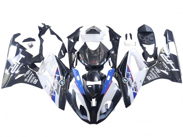 2015-2016 BMW S1000RR Motorcycle Fairings - White Blue Black Carbon Fiber Canada Suppliers