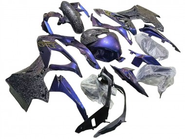 2015-2016 BMW S1000RR Motorcycle Fairings - Gradient Purple Blue Forged Carbon Fiber Canada Suppliers