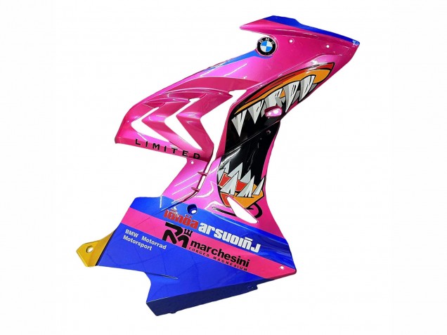 2015-2016 BMW S1000RR Motorcycle Fairings - Pink Blue Shark Canada Suppliers
