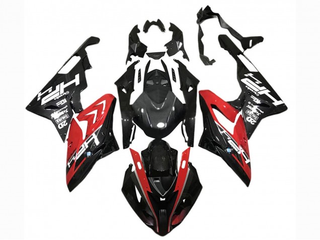 2015-2016 BMW S1000RR Motorcycle Fairings - Red Black Carbon Fiber Canada Suppliers