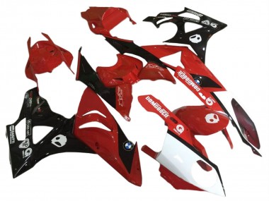 2009-2014 BMW S1000RR Motorcycle Fairings - Red White Glossy Black Canada Suppliers