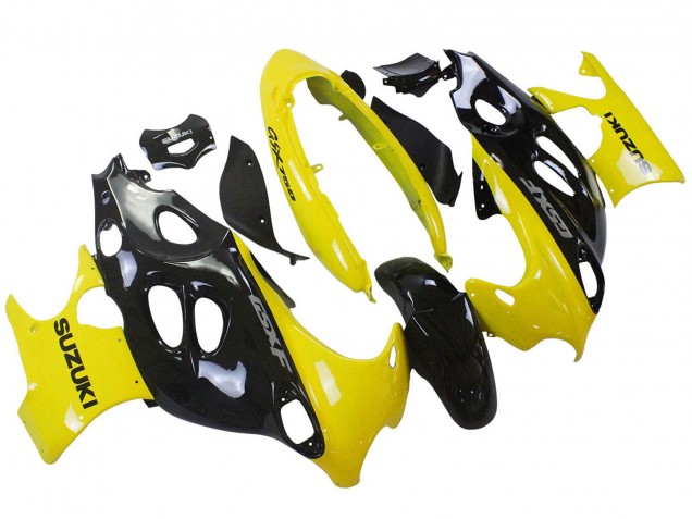2004-2006 Suzuki GSX600F/GSX750F Motorcycle Fairings - Glossy Black Yellow Canada Suppliers