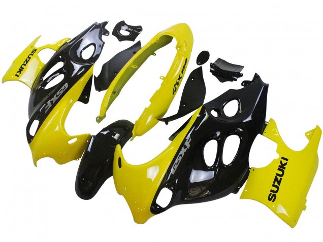 2004-2006 Suzuki GSX600F/GSX750F Motorcycle Fairings - Glossy Black Yellow Canada Suppliers