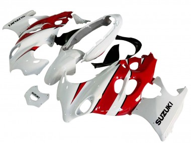 2004-2006 Suzuki GSX600F/GSX750F Motorcycle Fairings - White Red Canada Suppliers