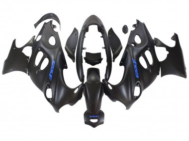 2004-2006 Suzuki GSX600F/GSX750F Motorcycle Fairings - Matte Black with Blue Logo Canada Suppliers