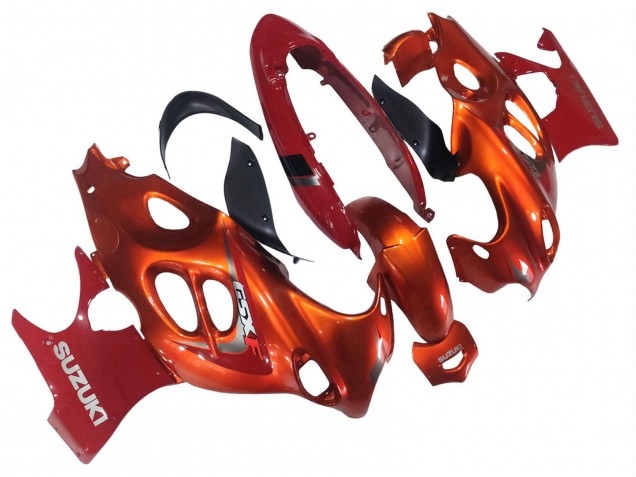 2004-2006 Suzuki GSX600F/GSX750F Motorcycle Fairings - Burnt Orange White Logo Canada Suppliers