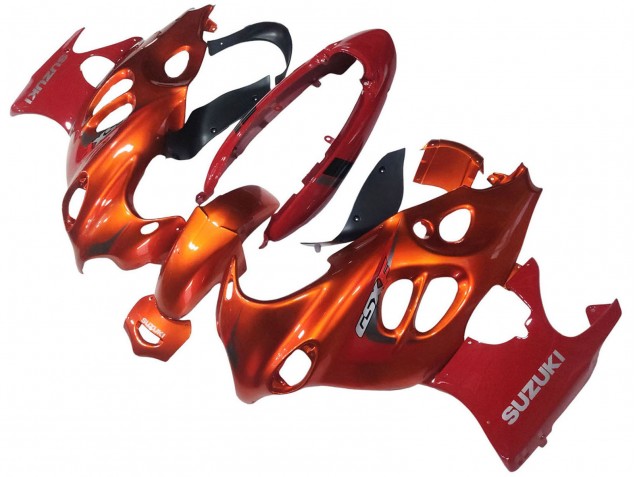 2004-2006 Suzuki GSX600F/GSX750F Motorcycle Fairings - Burnt Orange White Logo Canada Suppliers