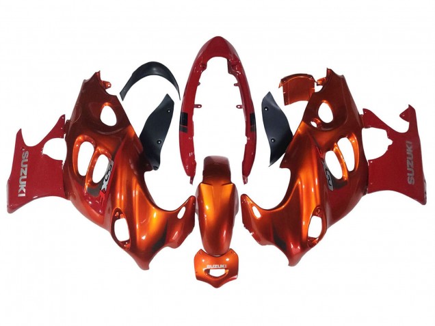 2004-2006 Suzuki GSX600F/GSX750F Motorcycle Fairings - Burnt Orange White Logo Canada Suppliers