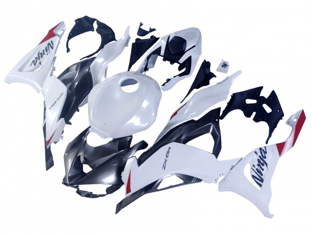 2023-2025 Kawasaki ZX6R Motorcycle Fairings - Pearl White Black Red Canada Suppliers