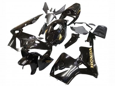 2005-2006 Honda CBR600RR Motorcycle Fairings - Black with Gold Logo Canada Suppliers