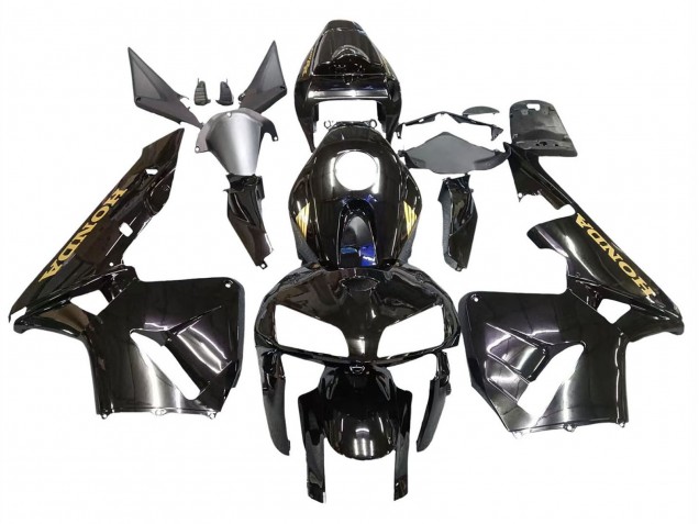 2005-2006 Honda CBR600RR Motorcycle Fairings - Black with Gold Logo Canada Suppliers