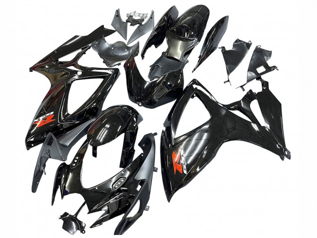2006-2007 Suzuki GSXR 600 / GSXR 750 Motorcycle Fairings - Glossy Black Silver Red Canada Suppliers