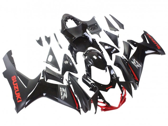 2011-2024 Suzuki GSXR 600 / GSXR 750 Motorcycle Fairings - Black Grey Red Line Canada Suppliers