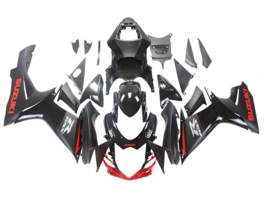 2011-2024 Suzuki GSXR 600 / GSXR 750 Motorcycle Fairings - Black Grey Red Line Canada Suppliers