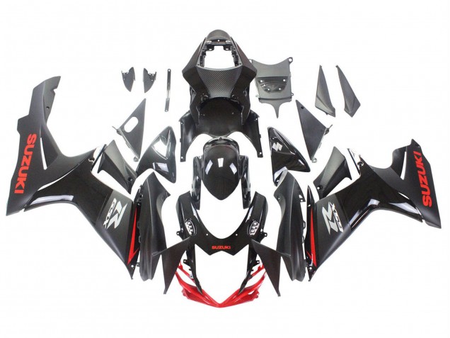 2011-2024 Suzuki GSXR 600 / GSXR 750 Motorcycle Fairings - Black Grey Red Line Canada Suppliers