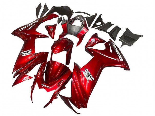 2011-2024 Suzuki GSXR 600 / GSXR 750 Motorcycle Fairings - Red White Decal Canada Suppliers
