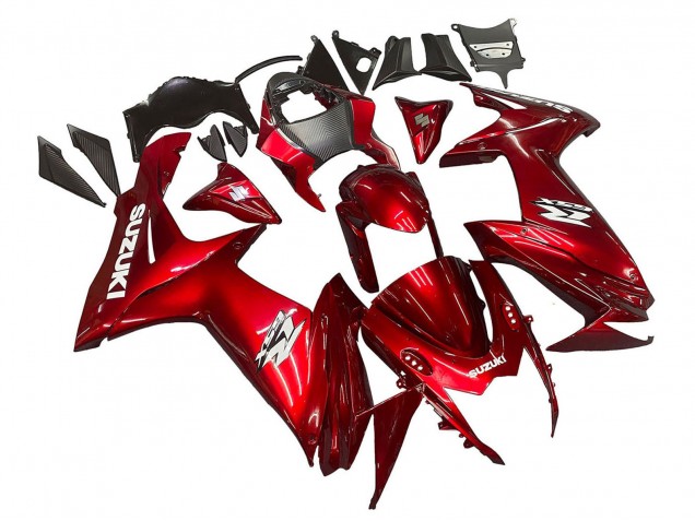 2011-2024 Suzuki GSXR 600 / GSXR 750 Motorcycle Fairings - Red White Decal Canada Suppliers