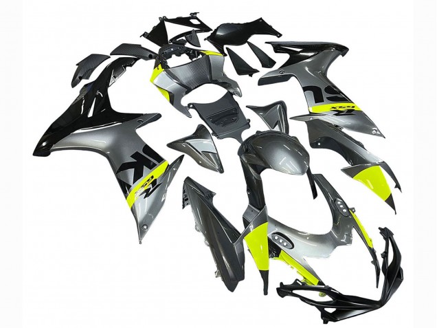 2011-2024 Suzuki GSXR 600 / GSXR 750 Motorcycle Fairings - Silver Yellow Black Canada Suppliers