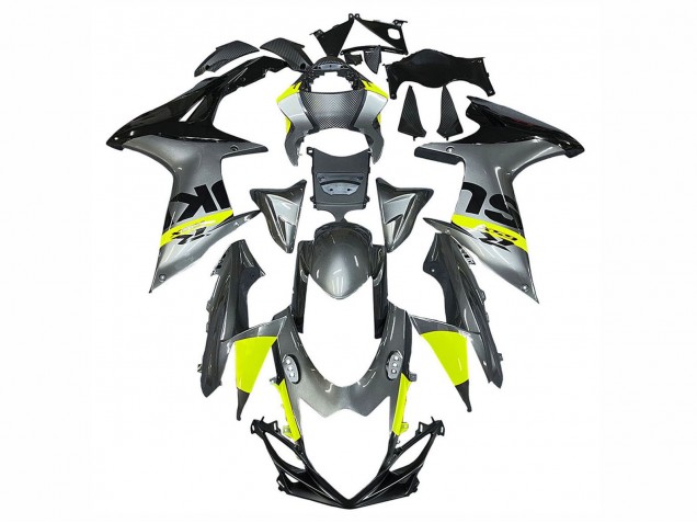 2011-2024 Suzuki GSXR 600 / GSXR 750 Motorcycle Fairings - Silver Yellow Black Canada Suppliers