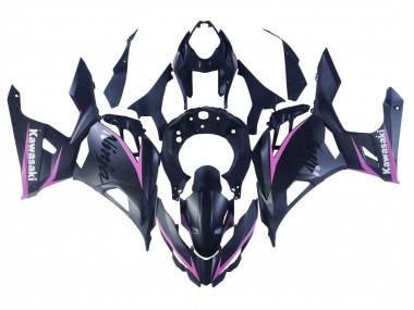 2018-2024 Kawasaki Ninja 400 Motorcycle Fairings - Matte Black Pink Canada Suppliers