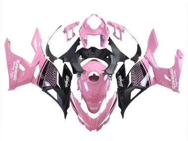 2018-2024 Kawasaki Ninja 400 Motorcycle Fairings - Pink Matte Black Honeycomb Canada Suppliers