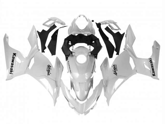2018-2024 Kawasaki Ninja 400 Motorcycle Fairings - Glossy White Canada Suppliers